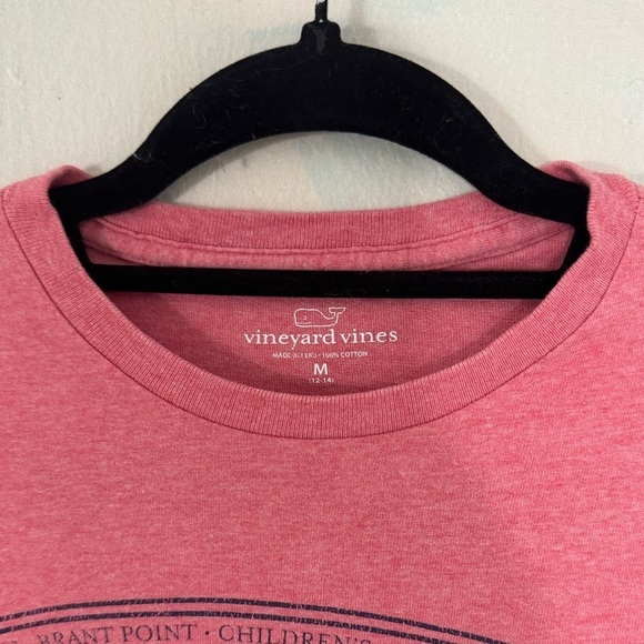VINEYARD VINES Nantucket Short Sleeved Tee Shirt Heathered Berry Youth Med 12-14 - Picture 2 of 4